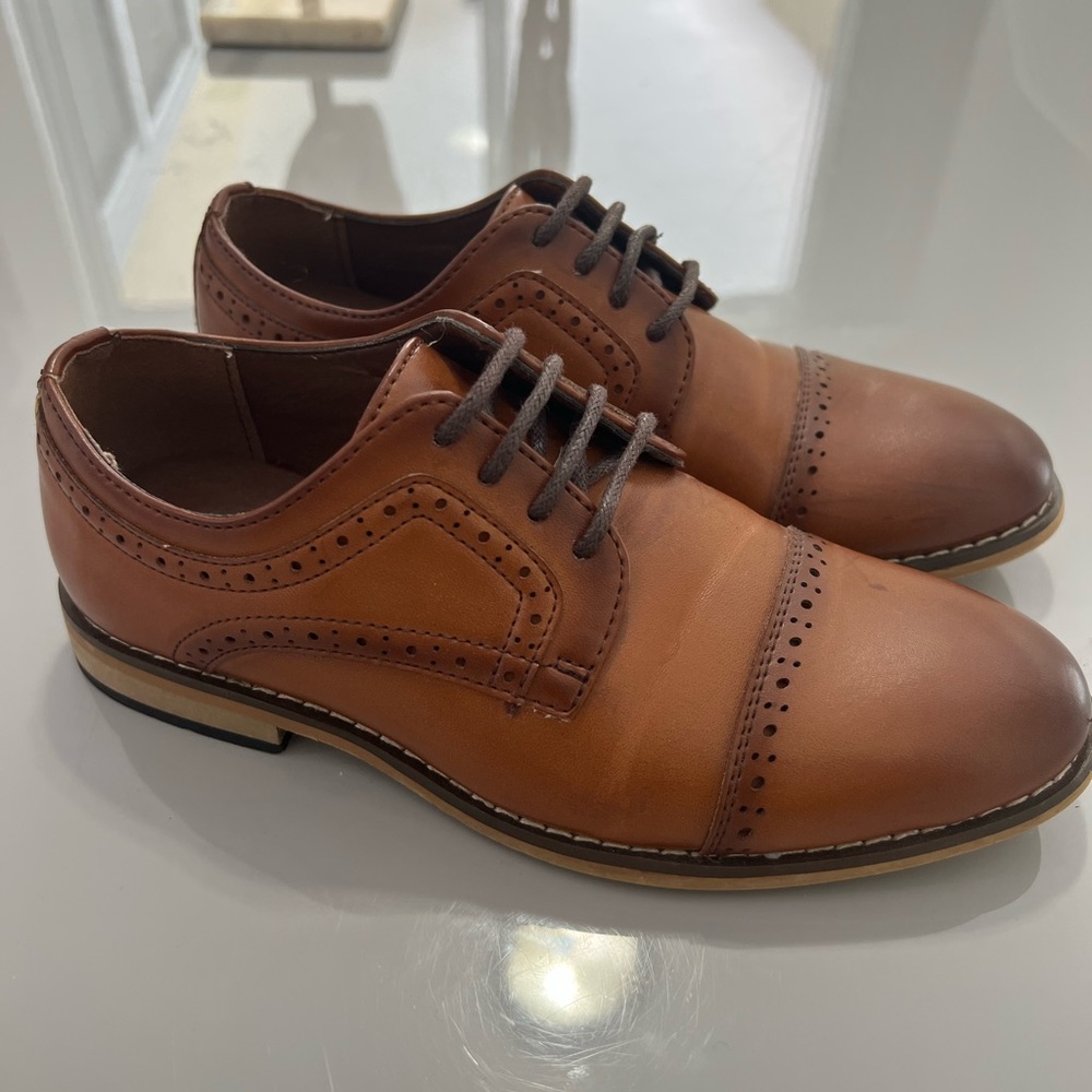 Stacy Adams Kids Brown Dress Shoes